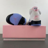 Low Top Sneakers, White Black Pink Colorway, Leather Footwear, Lace Up Design, Casual Gift for Sneaker Fans