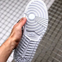 Retro Low Top Basketball Shoes, White Silver Colorway, Casual Gift for Shoe Lovers