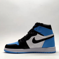 High Top Sneakers, Blue White Black Colorway, Lace Up Design, Casual Gift for Sneaker Fans