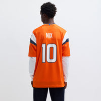 Denver Broncos Bo Nix Orange Player Game Jersey