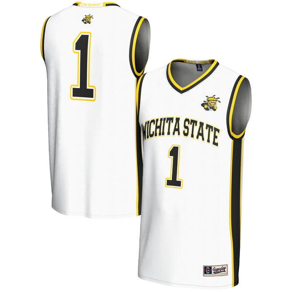 Wichita State Shockers #1 Basketball Jersey - White
