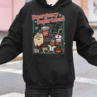 ER Nurse Holiday Hooded Sweatshirt, Emergency Department Christmas Hoodie, Medical Doctor Xmas Pullover, Healthcare RN Present
