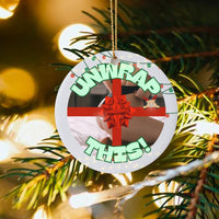 Naughty Reindeer Holiday Ornament, Unwrap This Humorous Christmas Ornament, Adult Gag Present Ceramic Ornament, Sexy Couples Tree Decor