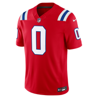 New England Patriots Christian Gonzalez Red Alternate Stitched Limited Jersey