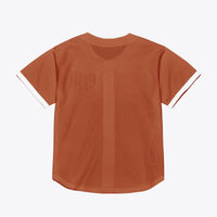 Texas Longhorns Mesh Button-Up Batting Practice Baseball Jersey - Texas Orange