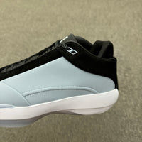 Low Top Basketball Shoes, Blue Black Gray Colorway, Suede Footwear, Lace Up Design, Casual Gift for Shoe Lovers