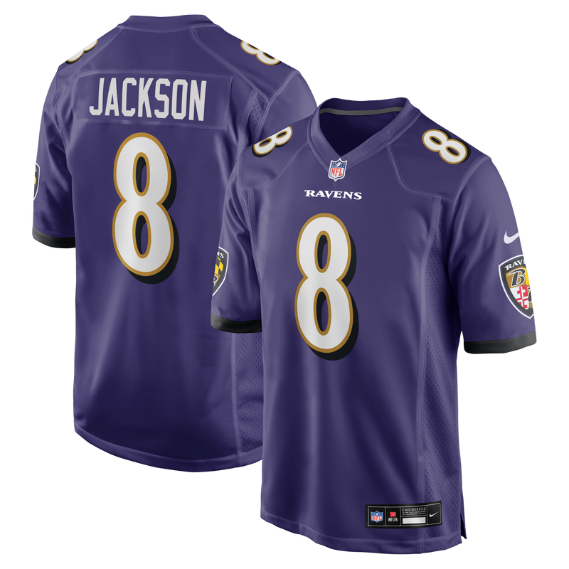 Baltimore Ravens Lamar Jackson Purple Game Jersey
