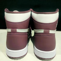 High Top Sneakers, White Purple Pink Colorway, Lace Up Design, Casual Gift for Sneaker Fans