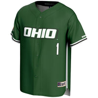 #1 Ohio Bobcats Lightweight Baseball Fashion Jersey - Green