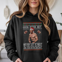 Humorous Football Coach Sweatshirt, Football Coach Ugly Christmas Hoodie, Motivational Sports Hoodie, Holiday Game Day Pullover, Coach Present