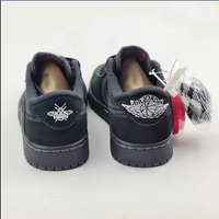 Low Top Sneakers, Black Colorway, Reverse Hook Design, Lace Up Design, Casual Gift for Sneaker Fans