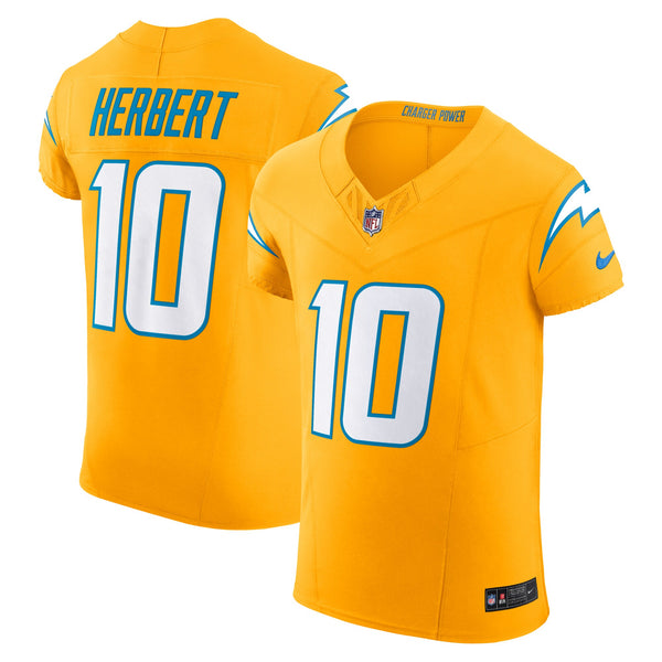 Los Angeles Chargers Justin Herbert Gold Alternate Elite Jersey