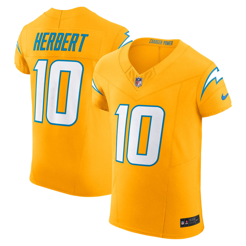Los Angeles Chargers Justin Herbert Gold Alternate Elite Jersey