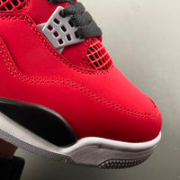Mid Top Sneakers, Red Colorway, Lace Up Design, Casual Gift for Sneaker Fans