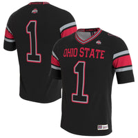 Ohio State Buckeyes Lightweight Collegiate Football Blackout Fashion Jersey