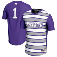 #1 Kansas State Wildcats Lightweight Soccer Fashion Jersey - Purple