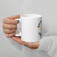 Festive Winter Pine Dog Lover Coffee Cup, Christmas Dog Holiday Bells Ceramic Mug, Dog Mom Christmas Present Mug, Glossy Ceramic Xmas Dog Mug