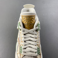 Low Top Sneakers, Gold Colorway, Lace Up Design, Casual Gift for Sneaker Fans