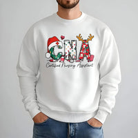 Certified Nursing Assistant Holiday Sweater, CNA Christmas Sweatshirt, Festive CNA Nurse Crewneck, Healthcare Worker Xmas Present Pullover