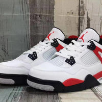 Sneakers, White Black Red Colorway, Lace Up Design, Casual Gift for Sneaker Fans