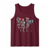 Dancing Skeleton Christmas Tank, Skeleton Christmas Tank Top, Nurse Christmas Sleeveless Tee, Festive Holiday Skeleton Tank, Xmas Present