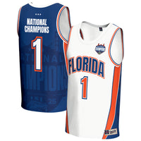 Florida Gators 2025 NCAA Basketball National Champions Commemorative Fashion Jersey - White