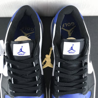 Low Top Golf Shoes, Blue Black White Colorway, Lace Up Design, Casual Gift for Shoe Lovers