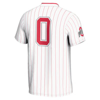 #0 Ohio State Buckeyes Lightweight Softball Jersey - White