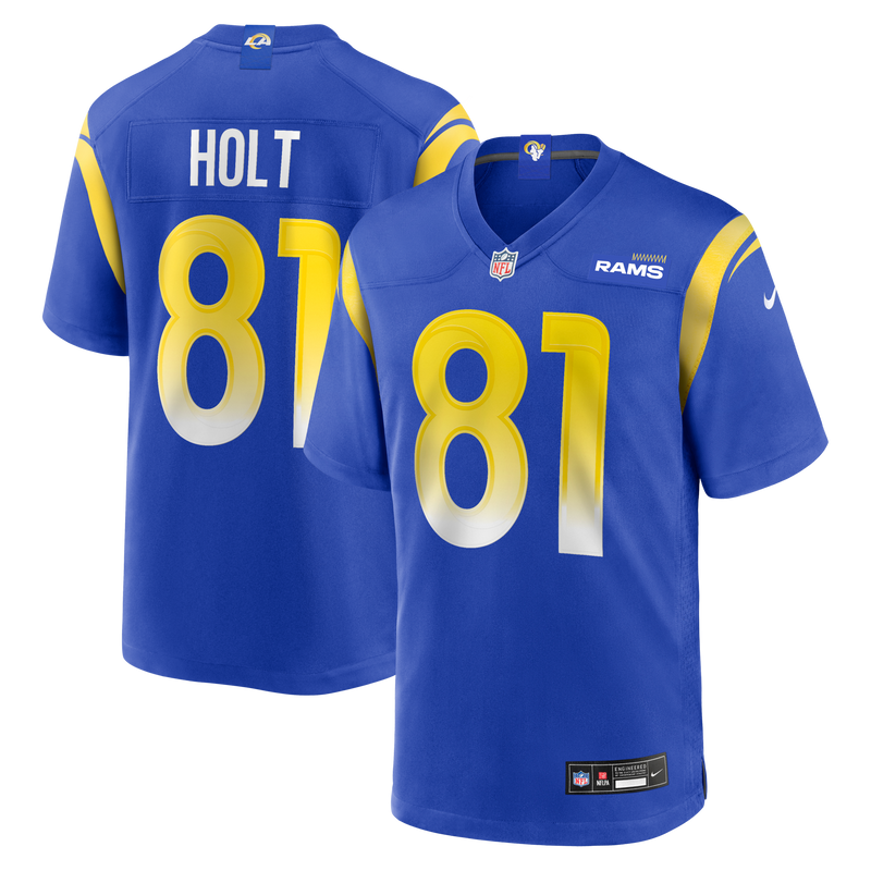 Los Angeles Rams Torry Holt Royal Game Retired Player Jersey