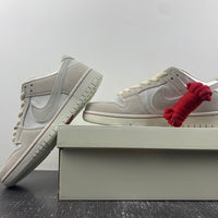 Low Top Sneakers, Red Gray Colorway, Valentine Design, Lace Up Design, Casual Gift for Sneaker Fans