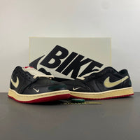 Distressed Low Top Sneakers, White Black Red Colorway, Lace Up Design, Distressed Finish, Casual Gift for Sneaker Fans
