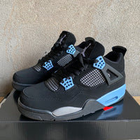 Mid Top Sneakers, Blue Black Gray Colorway, Lace Up Design, Casual Gift for Sneaker Fans