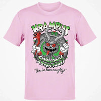 Humorous Dark Christmas Graphic Tee, Krampus Youve Been Naughty T-Shirt, Retro Creepy Holiday Monster Shirt, Horror Xmas Fan Present