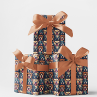 Adorable Pitbull Gift Wrap, Pittie Puppy Wrapping Paper, Dog Lover Christmas Wrapping Paper, Puppy Holiday Gift Wrap, Pet Owner Present Paper