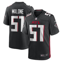 DeAngelo Malone Atlanta Falcons Black Game Player Jersey