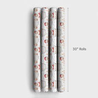 Spa Day Christmas Gift Wrap, Bubble Bath Santa Wrapping Paper, Humorous Bathtub Santa Present Paper, Whimsical Holiday Gift Wrapping Paper