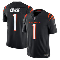 Cincinnati Bengals Ja'Marr Chase Black Team Stitched Limited Jersey