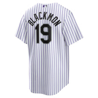 Colorado Rockies Charlie Blackmon White Home Replica Player Name Jersey