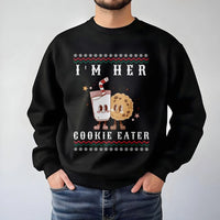Matching Christmas Couple Sweatshirt, I'm Her Cookie Eater Sweatshirt, Humorous Holiday Cookie Crewneck, Cookie Eater Sweater, Xmas Couple Present