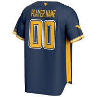 West Virginia Mountaineers NIL Pick-A-Player Lightweight Baseball Jersey - Navy
