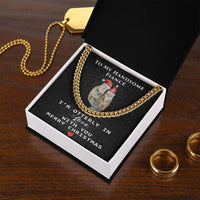 Adorable Otter Cuban Chain, Otterly in Love Fiancé Cuban Link Chain Necklace, Mens Stainless Steel Cuban Link Chain, Christmas Present for Him