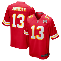 Kansas City Chiefs Nazeeh Johnson Red Game Player Jersey
