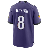 Baltimore Ravens Lamar Jackson Purple Team Game Jersey