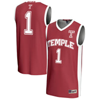 #1 Temple Owls Lightweight Basketball Jersey - Red