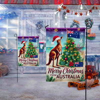 Kangaroo Santa Hat Holiday Yard Flag, Australian Christmas Garden Flag, Aussie Xmas Lawn Banner, Summer Christmas Outdoor Decor