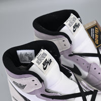 Sneakers, White Purple Colorway, Reflective Detail, Lace Up Design, Casual Gift for Sneaker Fans