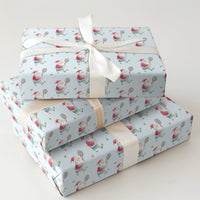 Watercolor Sports Christmas Gift Wrap, Tennis Santa Wrapping Paper, Tennis Santa Claus Wrapping Paper, Whimsical Holiday Gift Wrap