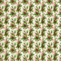 Merry and Bright Gift Wrap Roll, Holly Berry Christmas Wrapping Paper, Winter Botanical Wrapping Paper, Holiday Gift Wrap, Xmas Gift Wrap