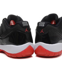 Low Top Sneakers, Black Red Colorway, Lace Up Design, Casual Gift for Sneaker Fans