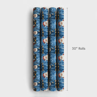 First Responder Christmas Gift Wrap, Police Officer Santa Wrapping Paper, Law Enforcement Holiday Wrapping Paper, Cop Xmas Gift Wrap